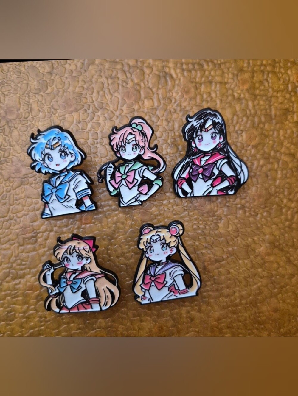 Set Of 5 Sailor Moon Characters Pin